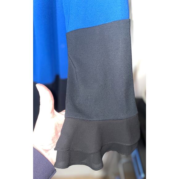 Karl Lagerfeld Sz 14 color block dress EUC - Picture 3 of 4